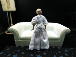 6 inch dollhouse doll white bk